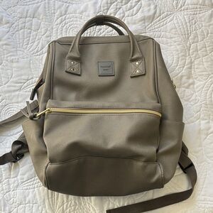 Fashionable Taupe/olive Backpack